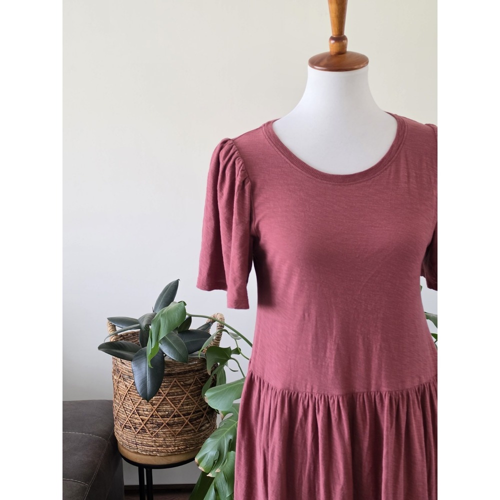 Anthropologie NATION LTD 5167RS Drop Waist Tiered Mini Dress Women's Small - Picture 5 of 11